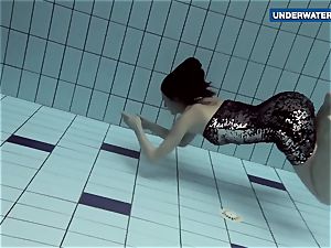 demonstrating bright tits underwater makes everyone super-naughty