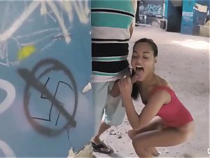 Apolonia Lapiedra, Alexa Tomas - Real fledgling porn in a filthy ghetto